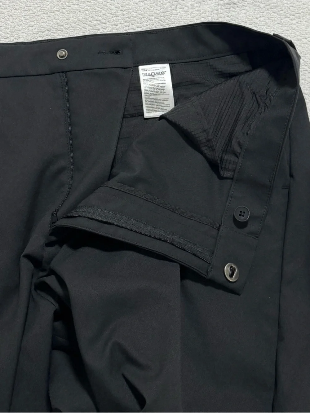 BR Standart Banana Republic Black Standart Fit Crop Zip Leg Mans Pants Size 38R